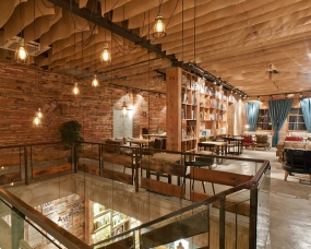 茶餐厅空间设计案例图,茶餐厅空间设计实景图