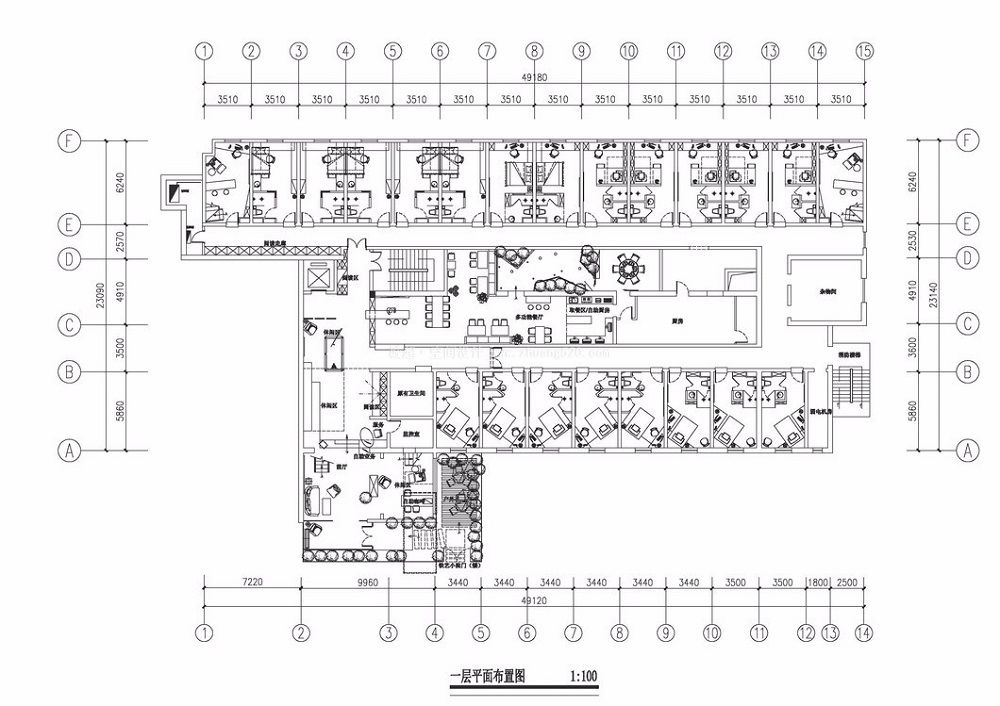 创客白领公寓设计平面图,公寓设计平面
