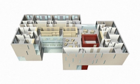 老年护理中心装饰设计平面图,护理中心装饰设计平面图