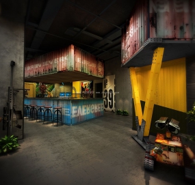 主题酒吧装饰效果图,主题酒吧装饰效果图