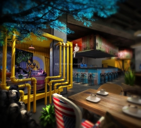 上海酒吧空间设计效果图,酒吧空间设计效果图