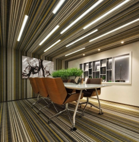 商务稳重风会议室装修设计效果图,会议室装修设计效果图