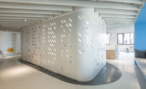 创意文化办公室走道设计效果图,办公室走道设计效果图