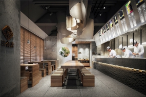 陕西面馆空间设计图片,陕西面馆空间设计案例图