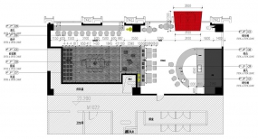 咖啡馆空间设计平面图