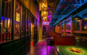 火锅店装饰实景图,火锅店装饰效果图