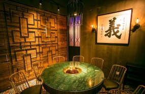 火锅店装修设计实景图,火锅店装修设计实景图