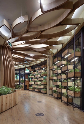 快餐店空间设计实景图,快餐店空间设计效果图