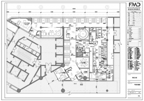 火锅店空间设计平面图,火锅店装饰平面图
