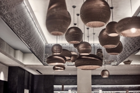 饺子馆装修效果图,中餐厅空间设计图片