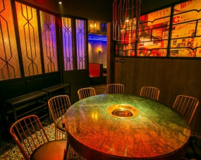 火锅店装修设计案例图,火锅店装修设计实景图