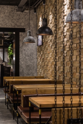 烧烤店装饰效果图,烧烤店装修设计图片