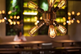 饭店装饰实景图,饭店装饰效果图