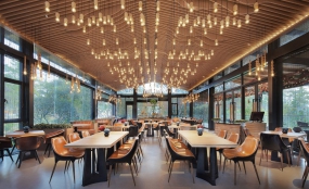 饭店装修实景图,饭店装修效果图