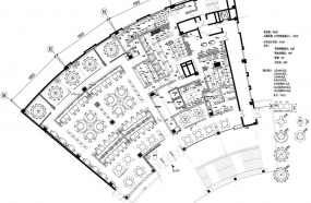 饭店装修平面图,饭店设计平面图