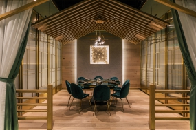 火锅店空间设计案例图,火锅店空间设计布局图