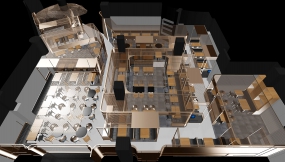 餐馆空间设计效果图,餐馆空间设计实景图