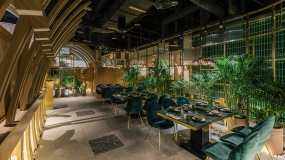 火锅店空间设计效果图,火锅店空间设计图片