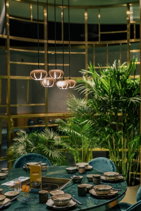 火锅店装修设计案例图,火锅店装修设计布局图