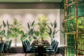 火锅店装修设计布局图,火锅店设计效果图