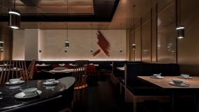 餐馆装修设计实景图,