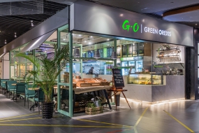 沙拉店装饰案例图,沙拉店装饰布局图