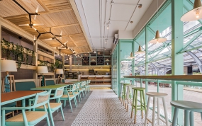 越南粉饭店装修设计案例图, 越南粉饭店装修设计布局图