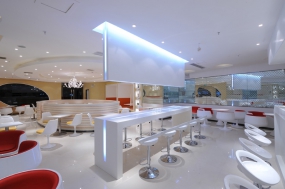 甜品店空间设计效果图,甜品店装饰案例图