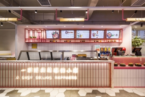 土豆粉店设计布局图,土豆粉店装饰效果图