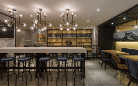 快餐店设计案例图,快餐店装饰效果图