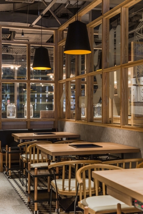 快餐店装饰实景图,快餐店装饰案例图