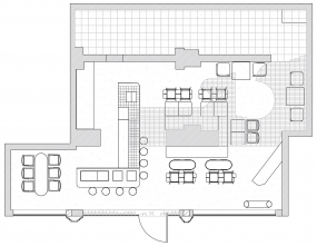 奶茶店装修设计平面图,奶茶店设计平面图