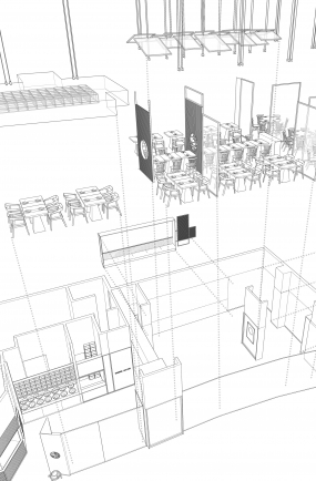 快餐店设计平面图,快餐店装饰平面图