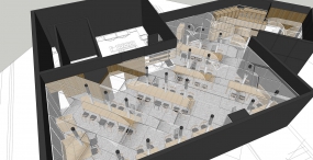 烤肉店装修设计平面图,烤肉店设计布局图