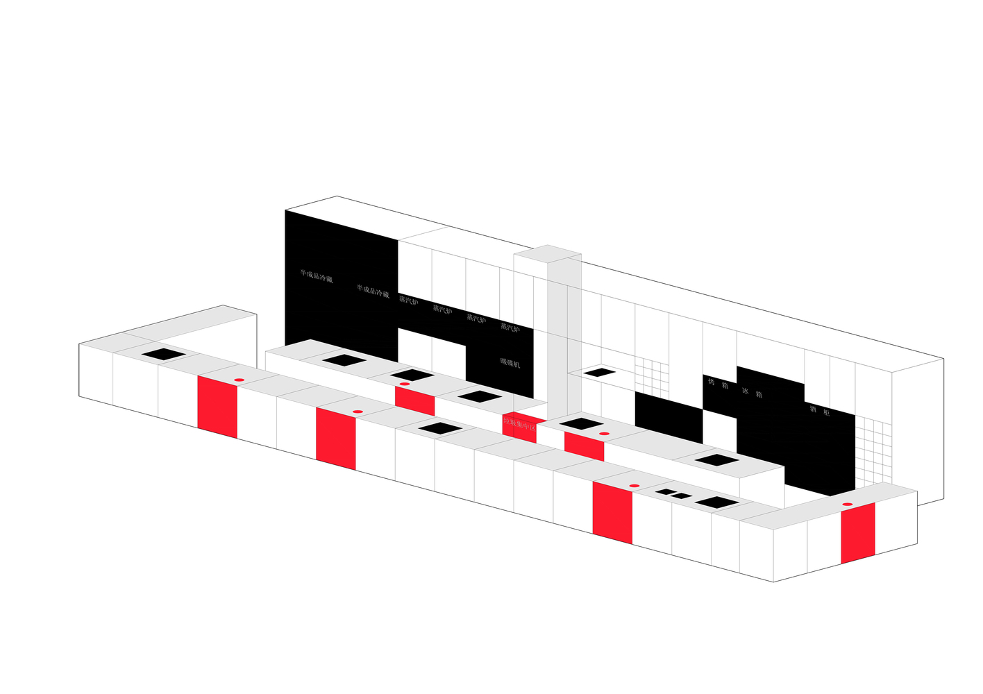 茶餐厅装饰平面图,茶餐厅空间设计平面图
