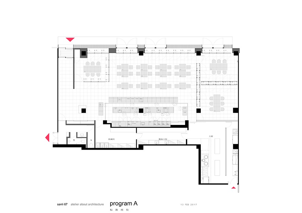 茶餐厅装修设计布局图,茶餐厅装修设计平面图