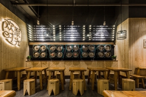 烧烤店装修设计案例图,烧烤店装修设计布局图