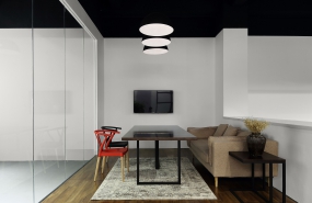 洽谈区地面砖布局效果图