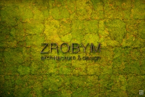 办公室绿植logo背景墙效果图,