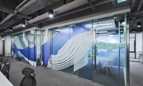 办公室地面毛毡效果图