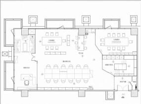 科技公司办公室设计平面图,办公室设计平面图