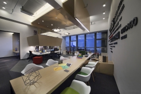 科技时尚办公空间设计案例图,办公空间设计案例图