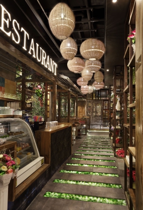 火锅店店面设计效果图,火锅店店面设计实景图