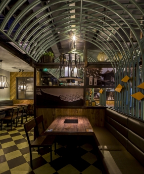 火锅店店面装饰图片, 火锅店店面空间设计效果图