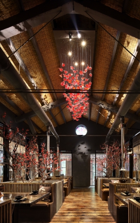 快餐店空间设计布局图,快餐店空间设计实景图