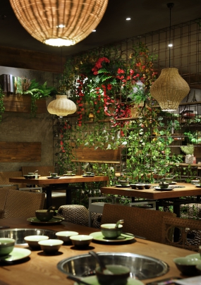 火锅店店面装修设计实景图,火锅店店面装修设计图片