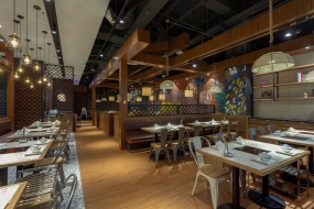 火锅店店面装饰布局图,火锅店店面装饰平面图