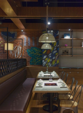 火锅店店面设计布局图, 火锅店店面装饰效果图