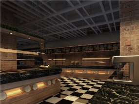  火锅店空间设计布局图