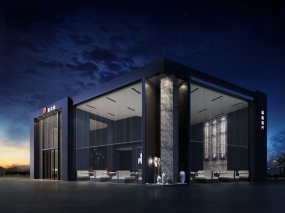 火锅店装饰布局图,火锅店空间设计效果图